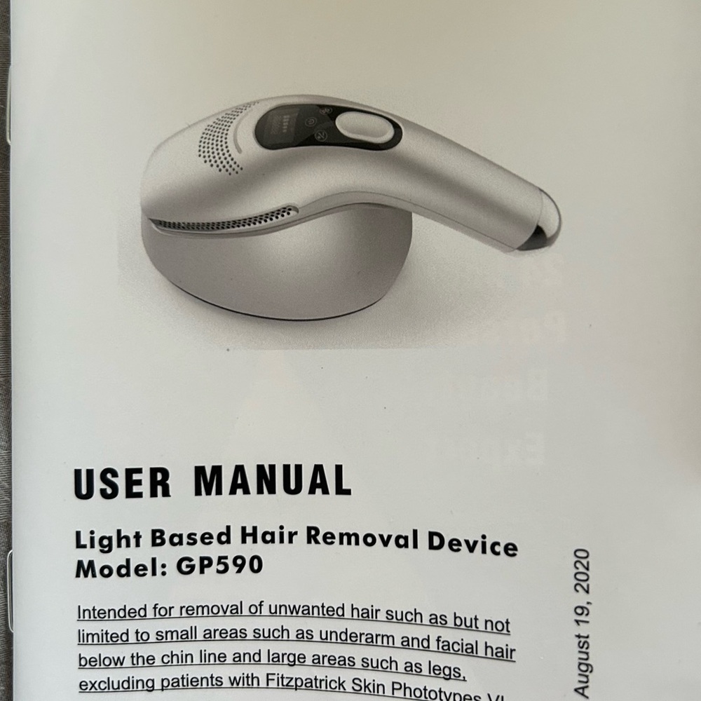 Light Based Hair Removal Device - Silver